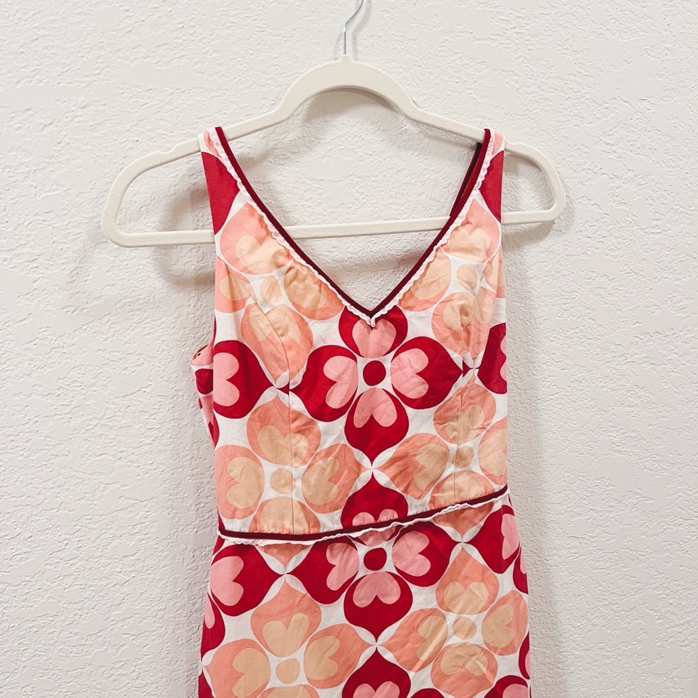 Vintage Y2K Anthropologie Mod Style Floral Sleeveless Dress Size 4